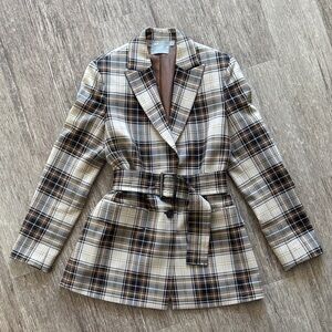 ASOS Plaid Belted Women's Blazer